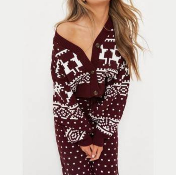 NWT MISSGUIDED super cozy reindeer coordinated set - Picture 3 of 3